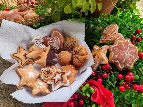 Biscoitos Natalinos em Tecido