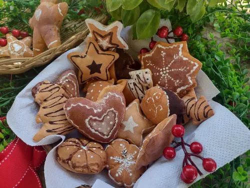 Biscoitos Natalinos em Tecido