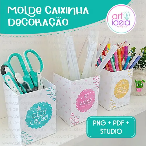 Arquivo Digital - Molde Caixinha Decoração