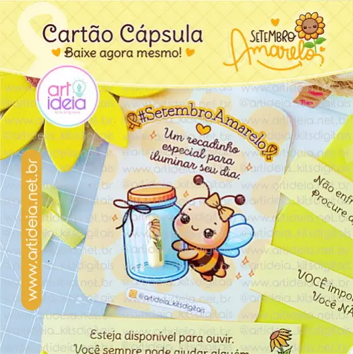 Arquivo Digital - Cartão Cápsula Setembro Amarelo