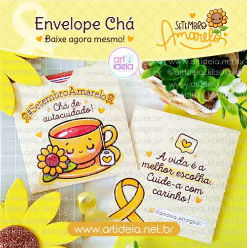 Arquivo Digital - Envelope Chá Setembro Amarelo