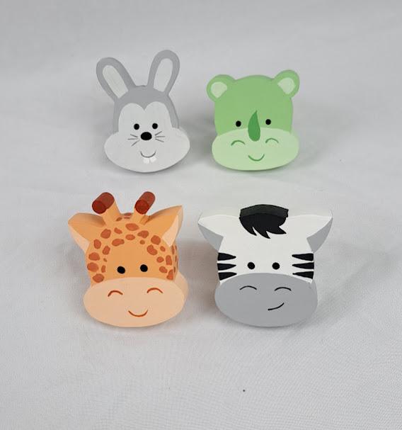 Puxadores safari baby para decoração de quarto de bebê