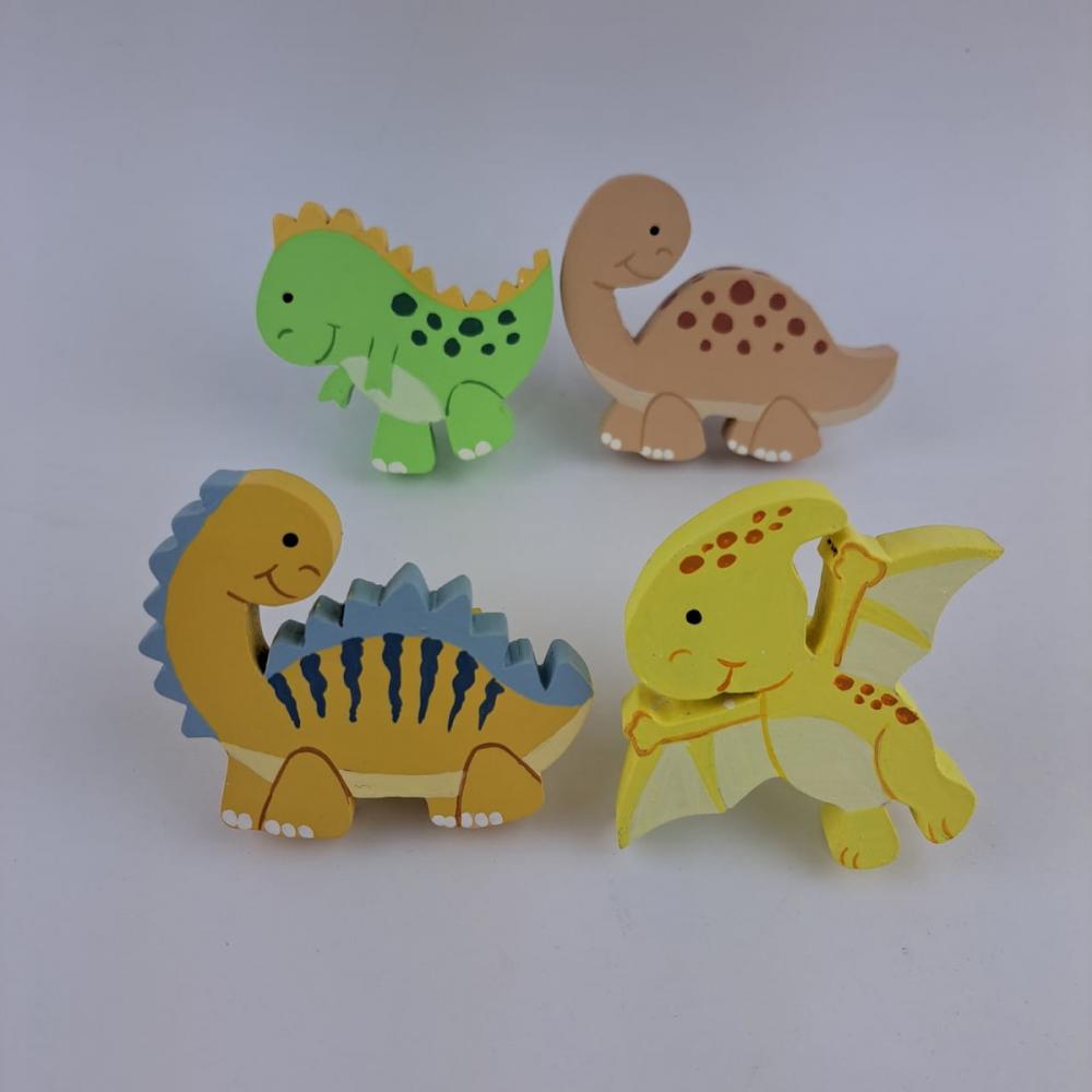 Puxador Dinossauro baby para Decoração de Quarto de Bebê