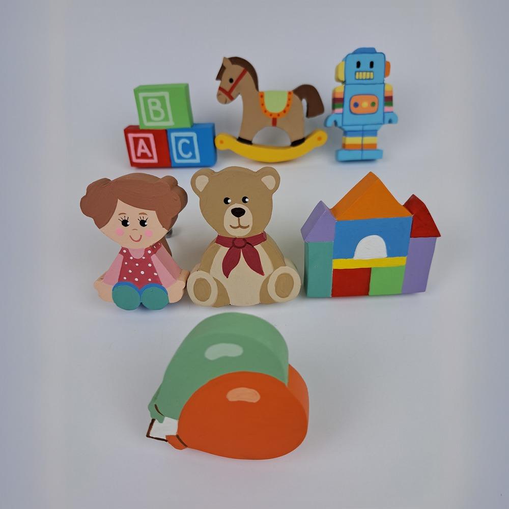 Puxadores Brinquedos para Decoração de Bebê