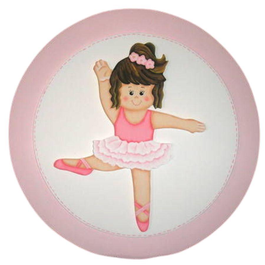 Quadro de bailarina para decoração de quarto de menina