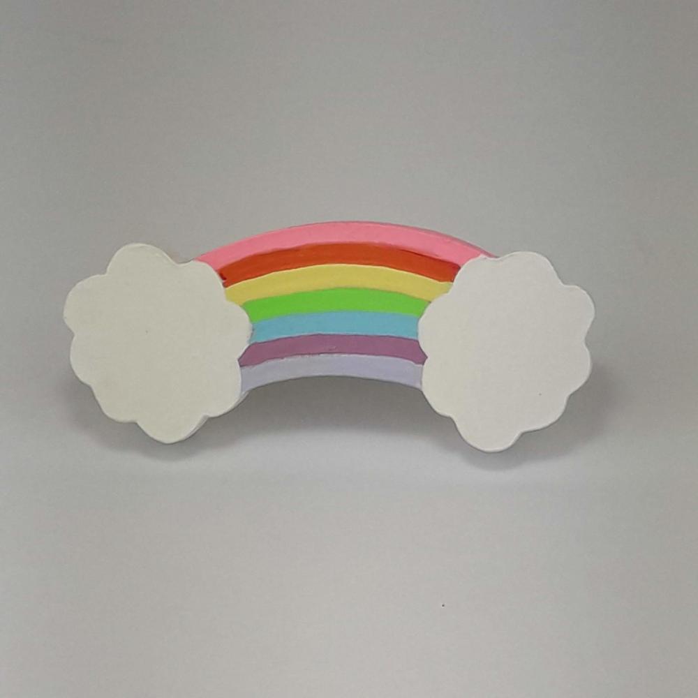 Puxador de arco-íris para decoração de bebê