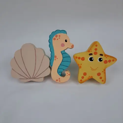 Puxadores Bichinhos de Mar para Decoração de Quarto de Bebê