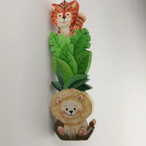 Puxadores bichinhos safari duplos para decoração de bebê