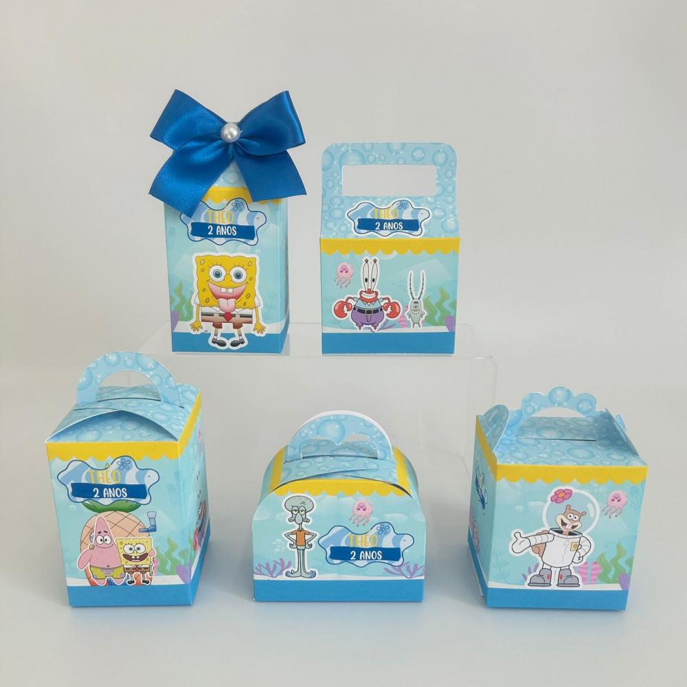 kit Lembrancinha Festa Personalizada Bob Esponja