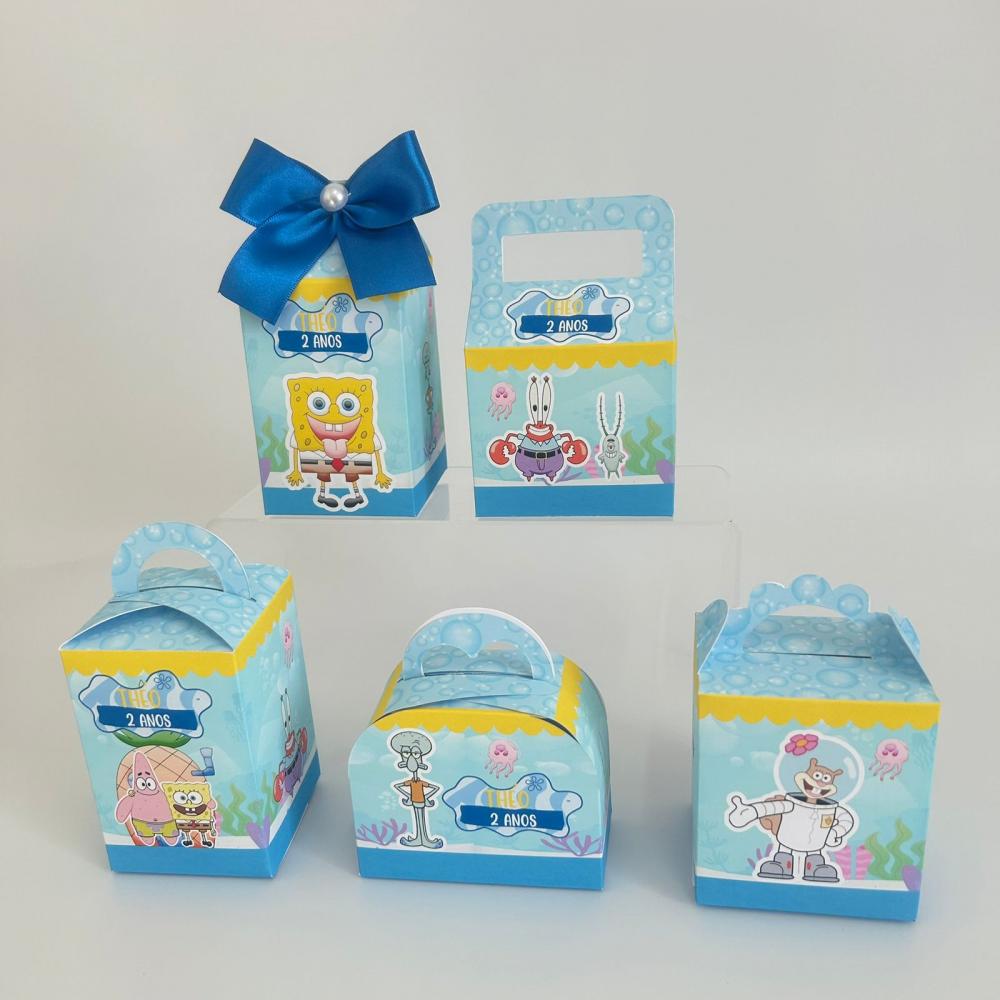 kit Lembrancinha Festa Personalizada Bob Esponja