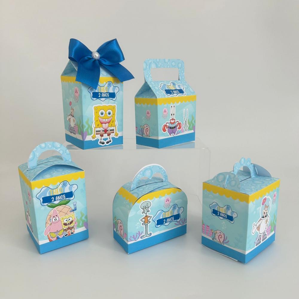 kit Lembrancinha Festa Personalizada Bob Esponja