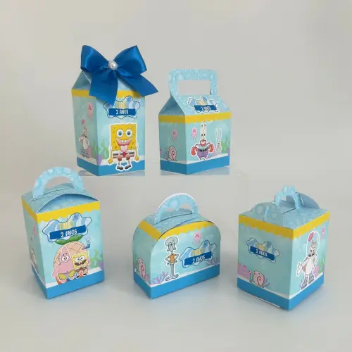 kit Lembrancinha Festa Personalizada Bob Esponja