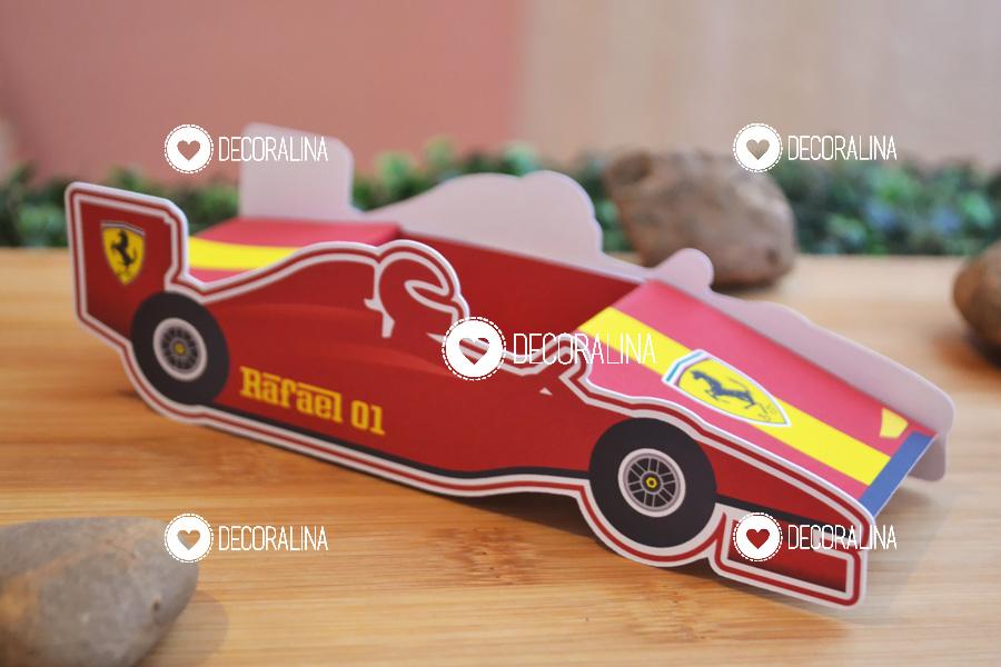 Lembrancinha Corrida Formula 1 Carrinho Ferrari