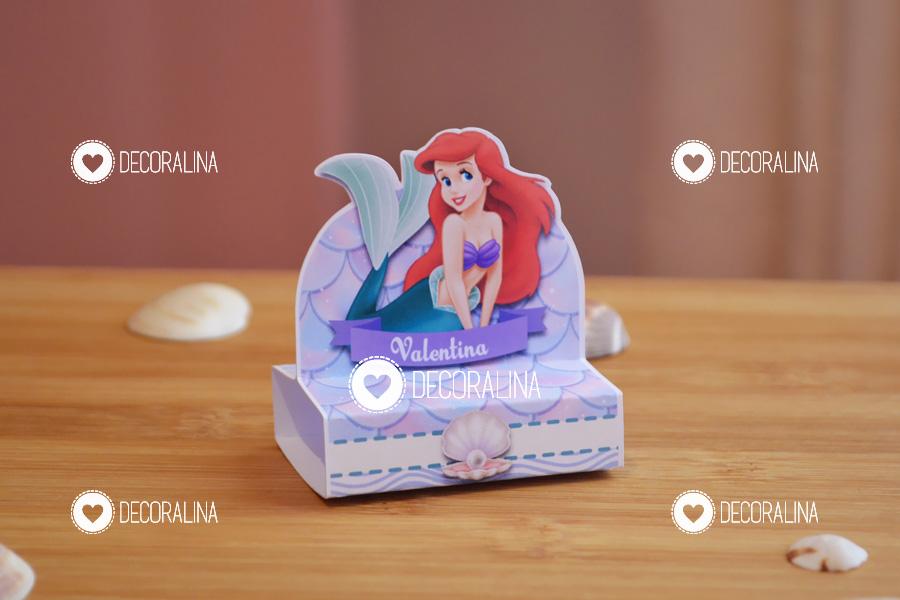 Lembrancinha Ariel Pequena Sereia Porta Bis Pequena Sereia