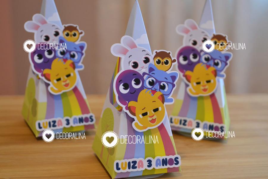 Lembrancinha Bolofofos Cone Vertical Bolofofos Personalizado