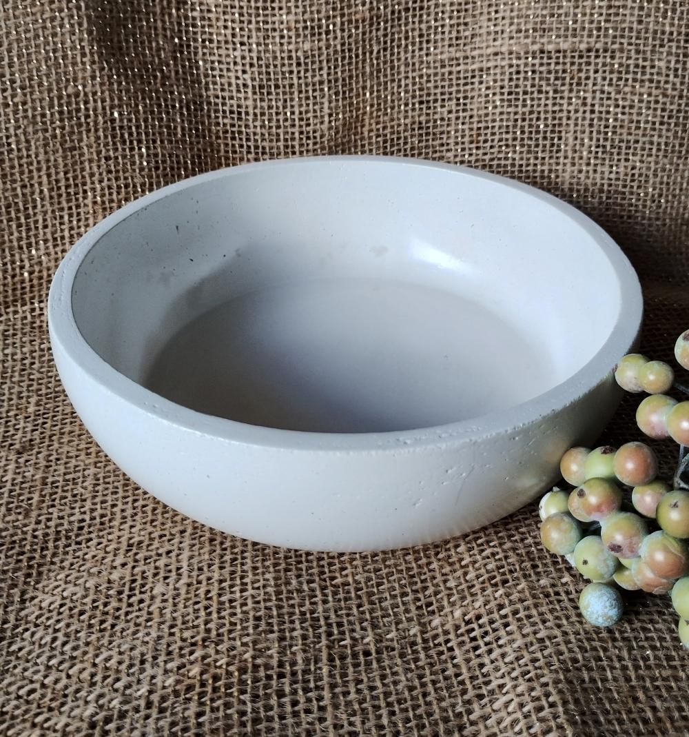 Vaso tigela bowl de concreto 20cm