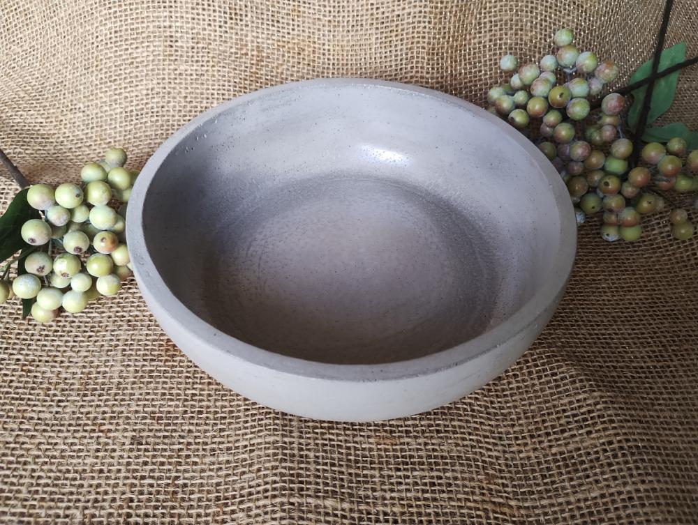 Vaso tigela bowl de concreto 20cm