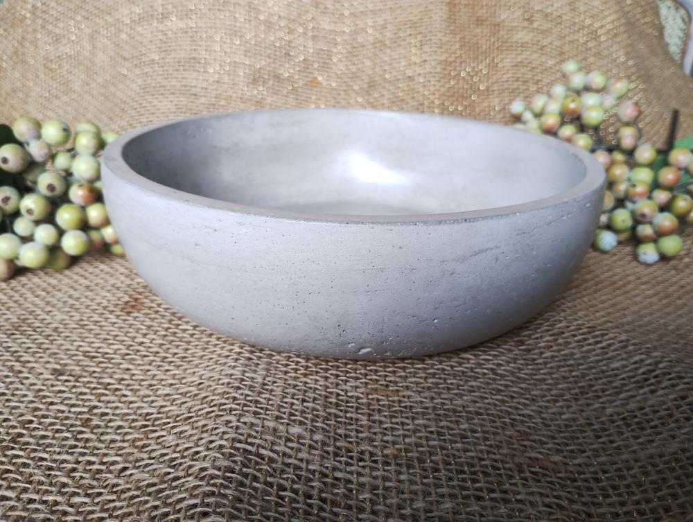 Vaso tigela bowl de concreto 20cm