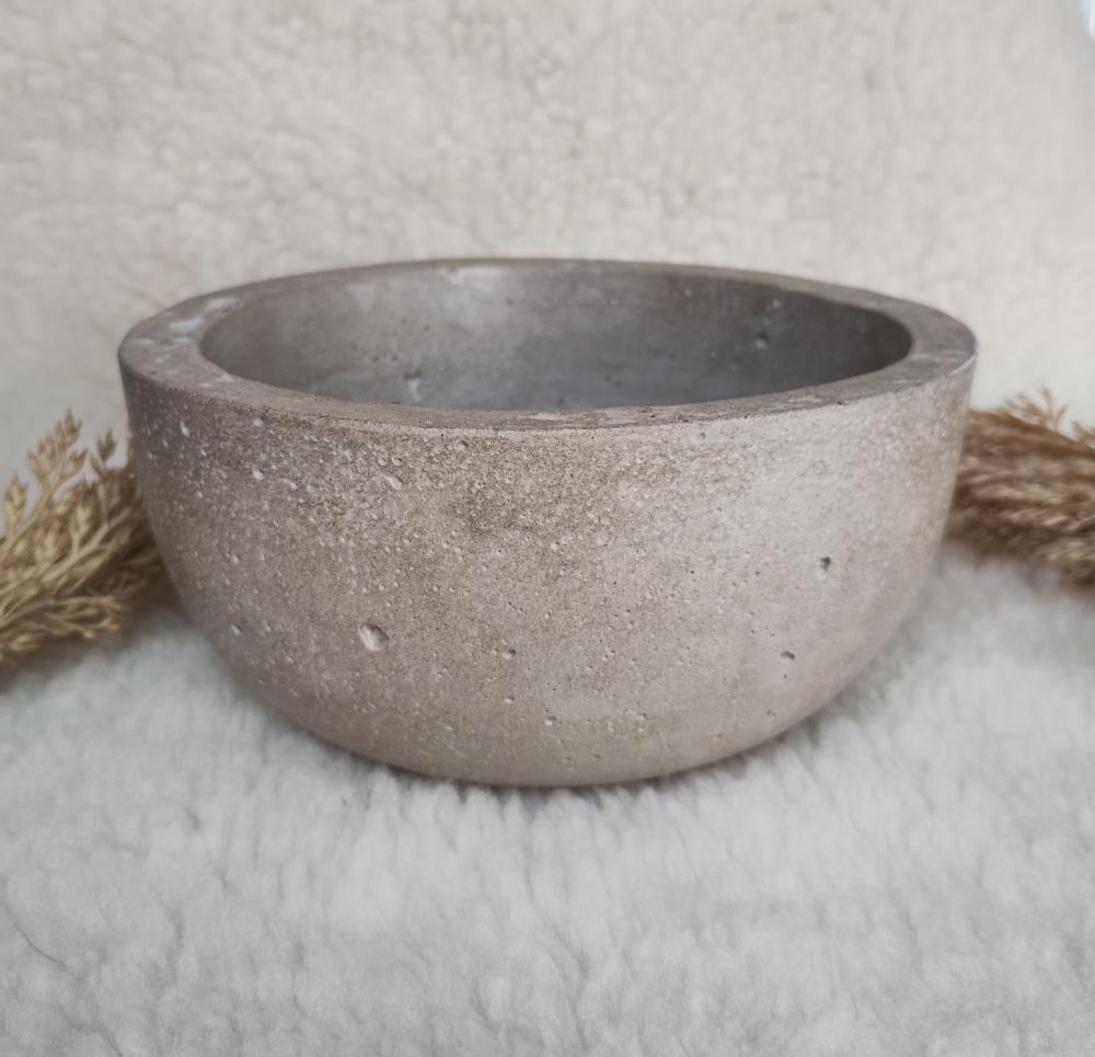 Vaso Cachepô Bowl M 18 De Concreto