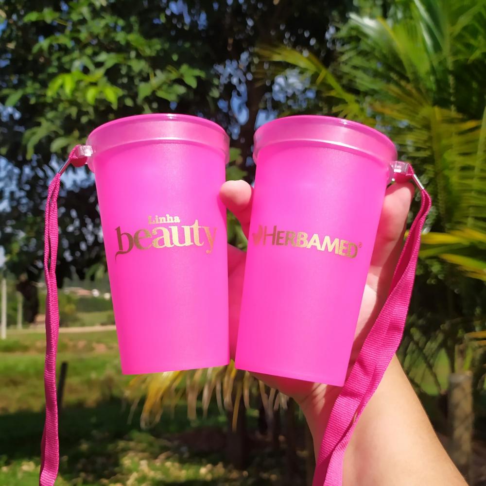 Copo Ecológico Personalizado com Tirante 500ml