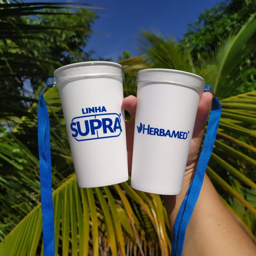 Copo Ecológico Personalizado com Tirante 400ml