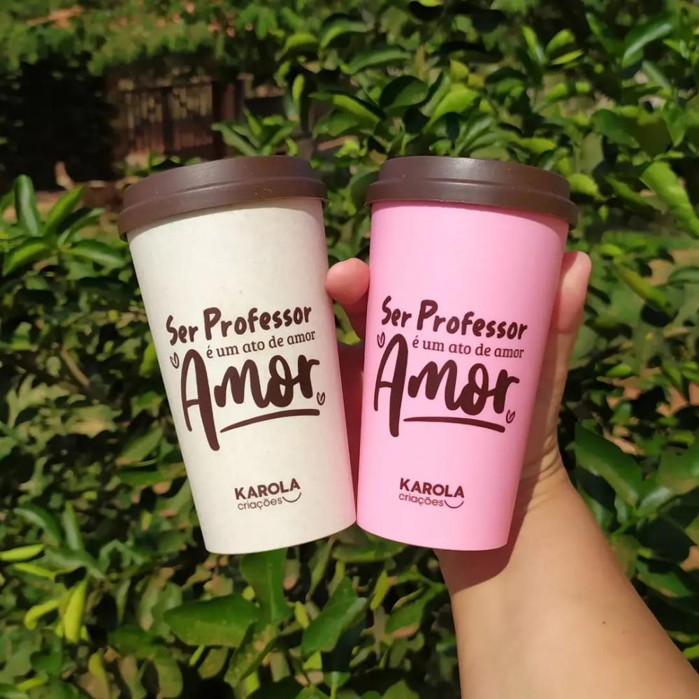 Copo Bucks Dia dos Professores Ecológico Personalizado 400ml