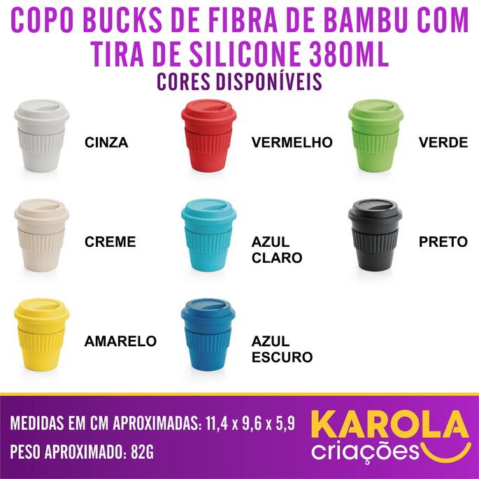 Copo Bucks Ecológico de Fibra de Bambu Personalizado 380ml