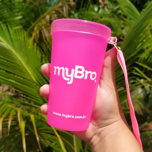 Copo Ecológico Personalizado com Tirante 400ml