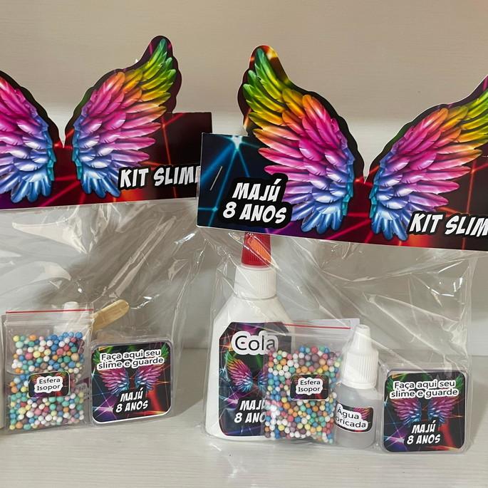 Kit Slime Embalagens Personalizadas Neon