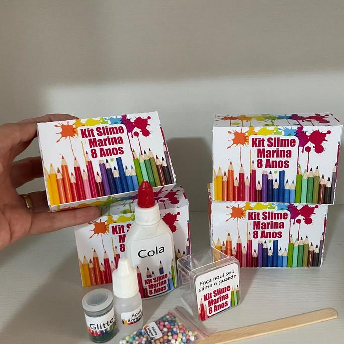 Kit Slime Caixa Pequena Pintando o Sete Embalagens Personalizadas