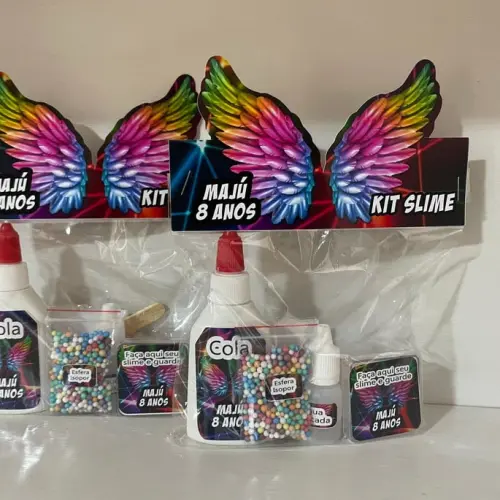 Kit Slime Embalagens Personalizadas Neon