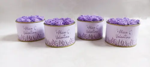 Latinha Personalizada Flores (20 unidades)