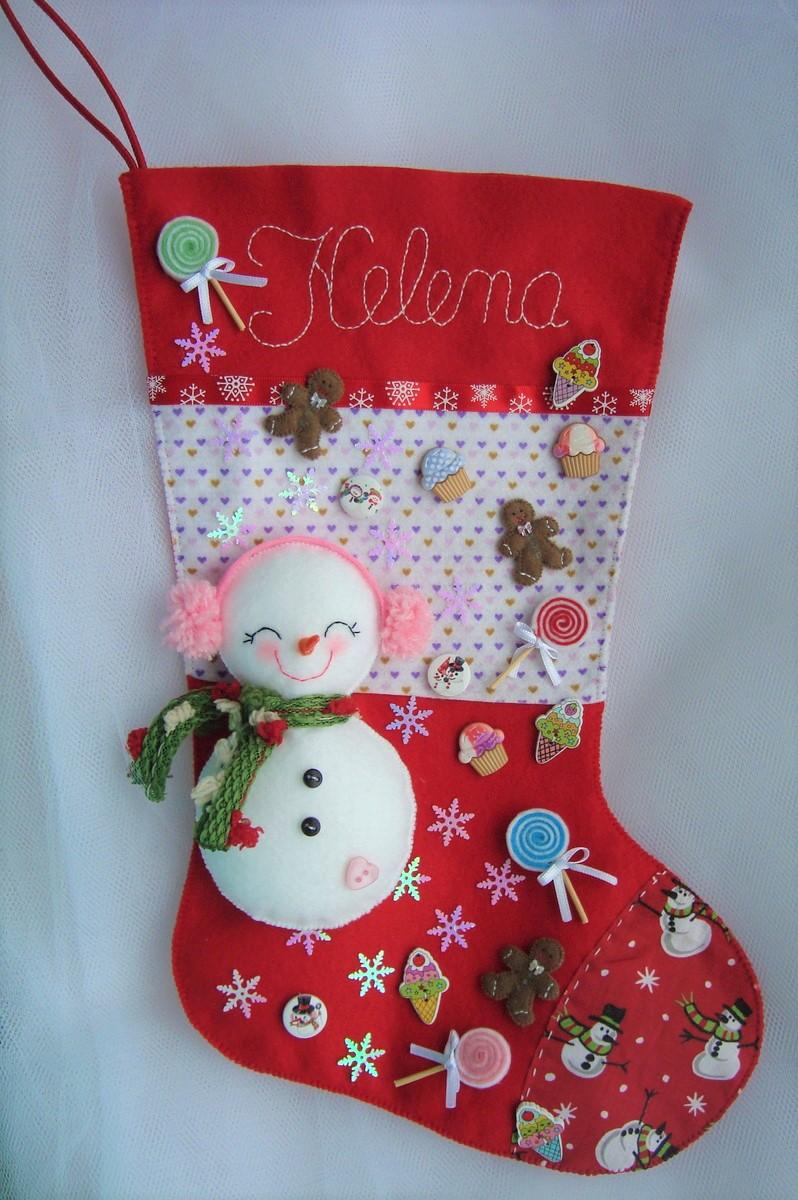 Bota Natal Boneco de Neve personalizado