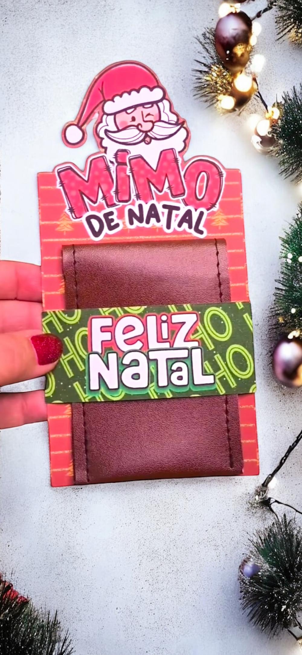 PORTA CARTÃO - LEMBRANCINHA DE NATAL