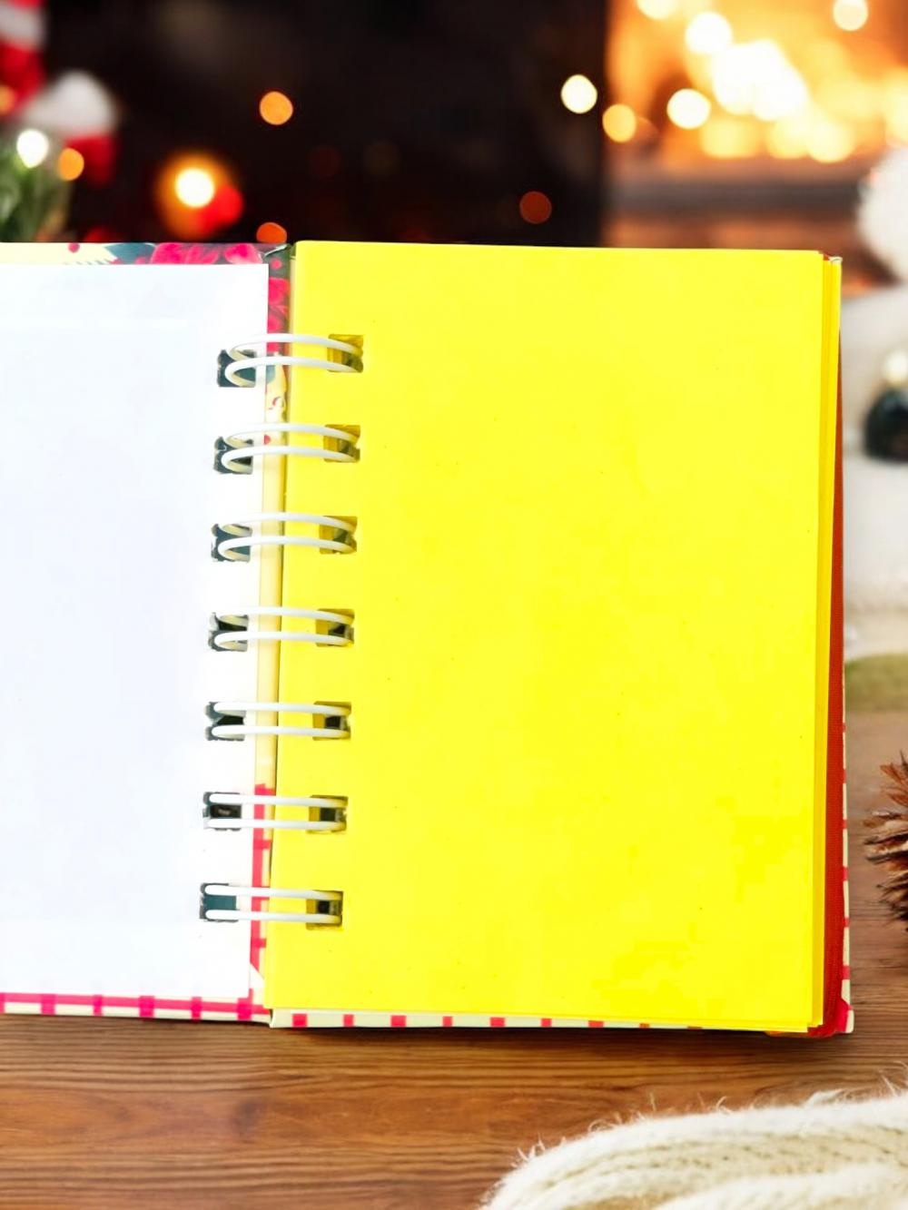 MINI CADERNO COLORIDO SEM PAUTA - NATAL