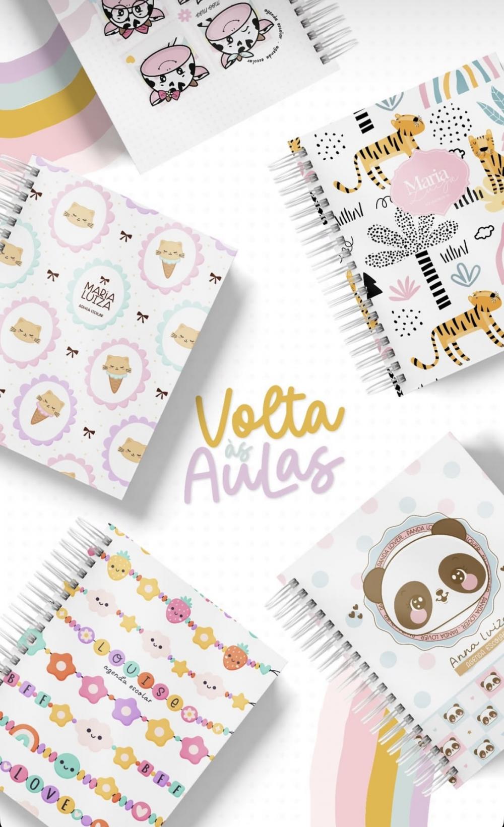 AGENDA ESCOLAR PERSONALIZADA TEEN  - VOLTAS AS AULAS