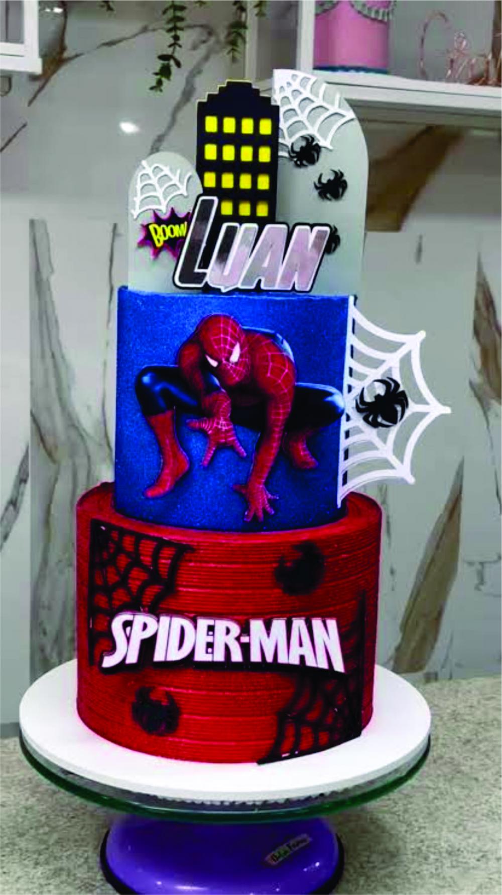 topo de bolo homem aranha