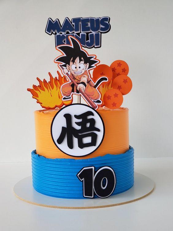 topo de bolo goku baby dragon ball z