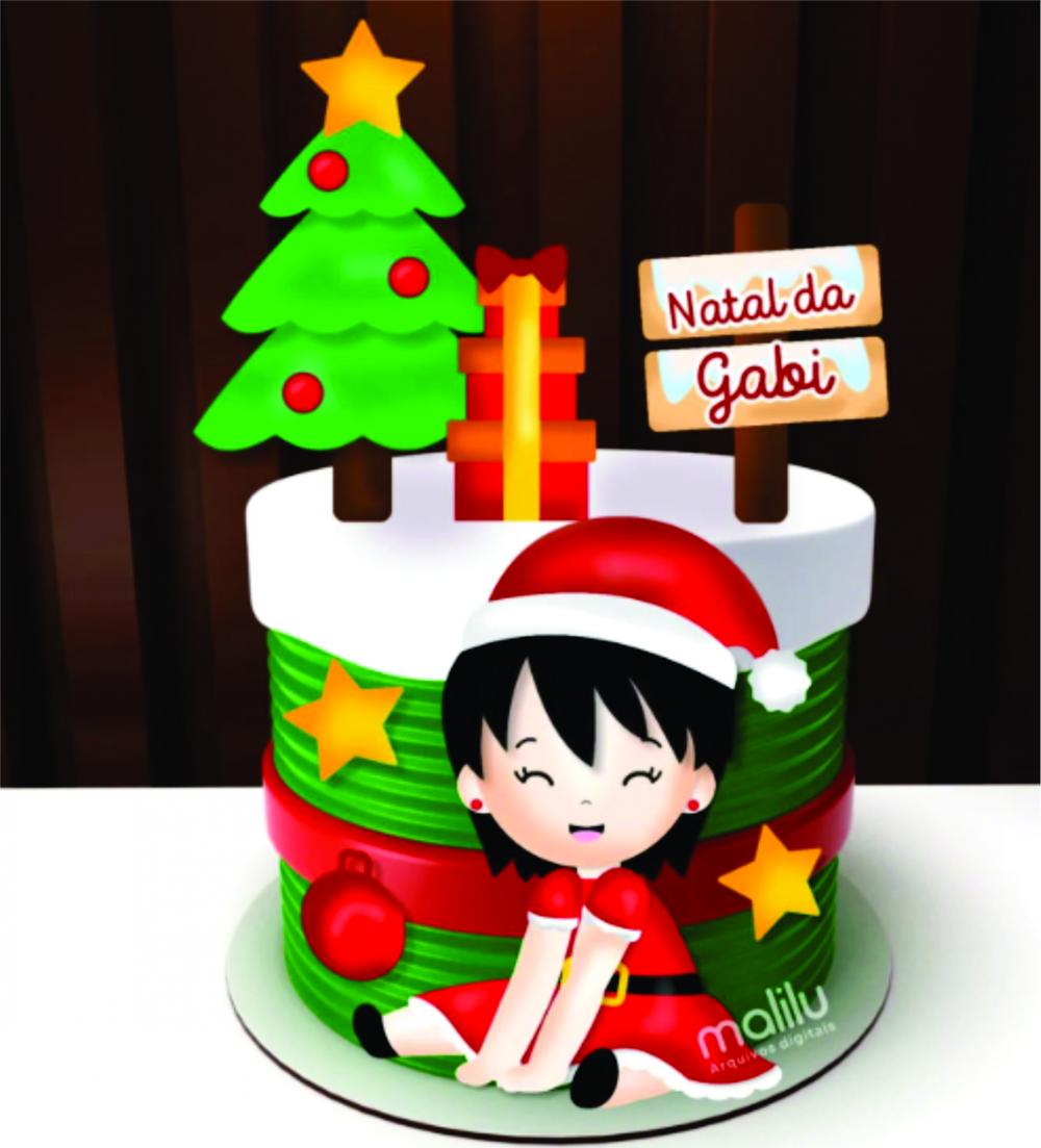 topo de bolo natal mesversário