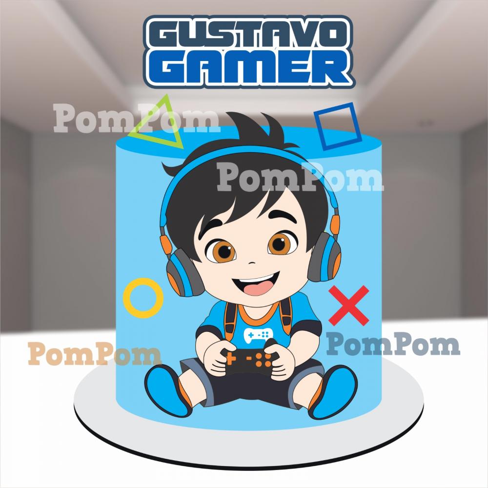 topo de bolo gamer