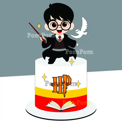 topo de bolo harry potter baby