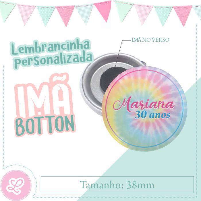 Imã personalizado 38mm Tie Dye Mod 00003 (10un)