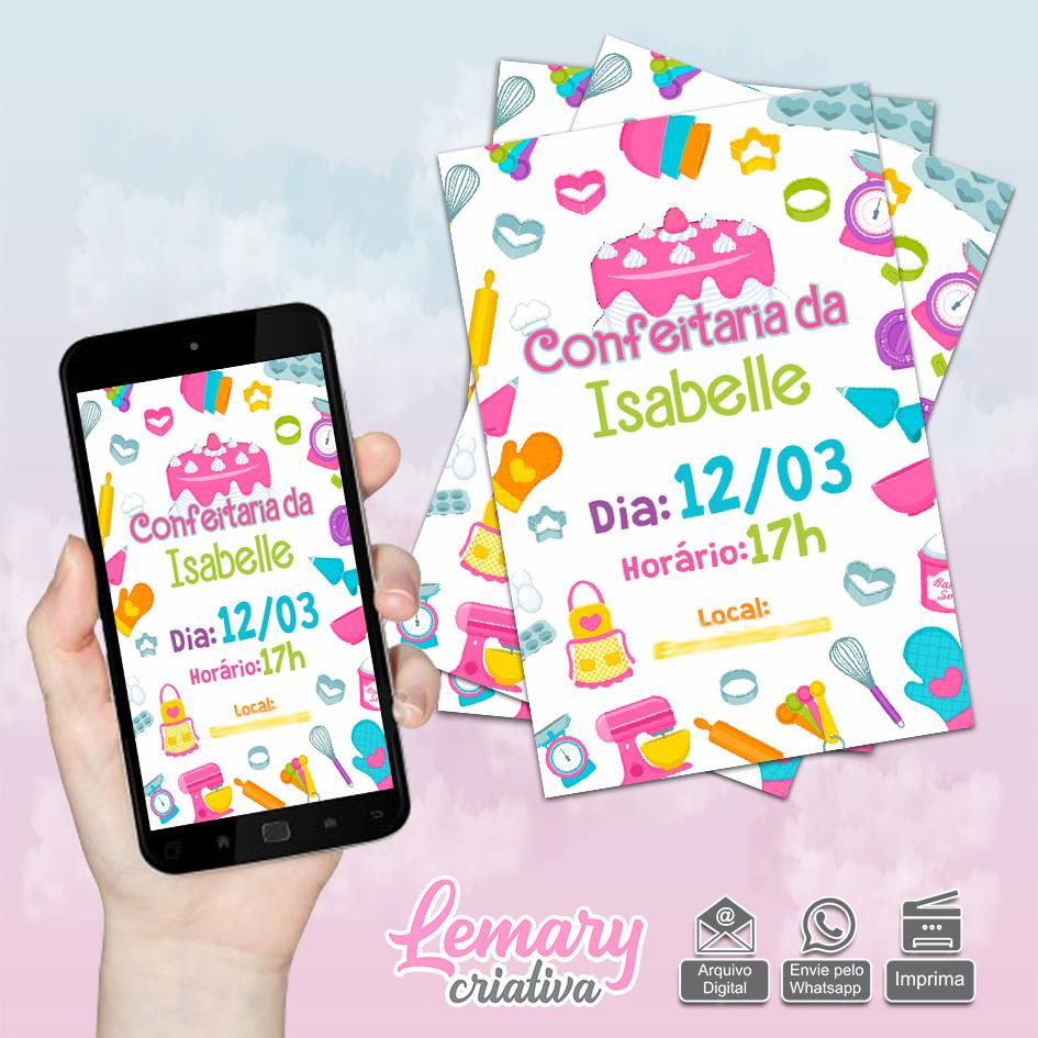 Convite Digital Confeitaria  Mod.003