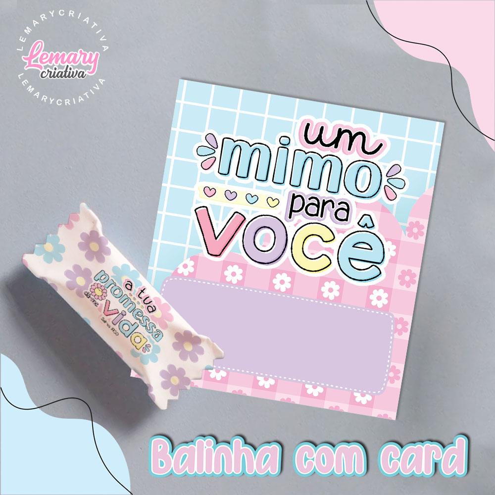 Bala Personalizada com Card Versículos  Mod.0024 (36 unidades)