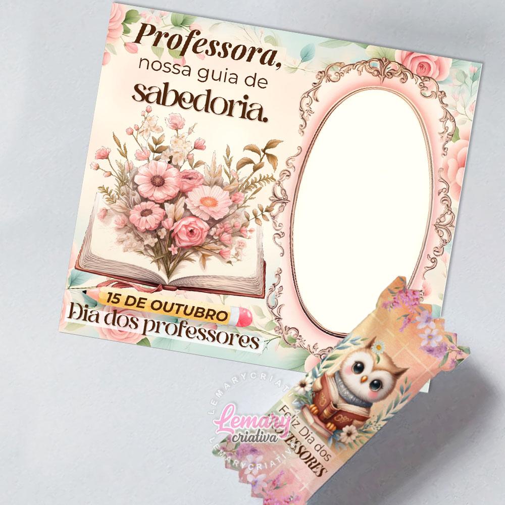 Bala Personalizada com Card Dia dos professores Mod.0003 (36 unid