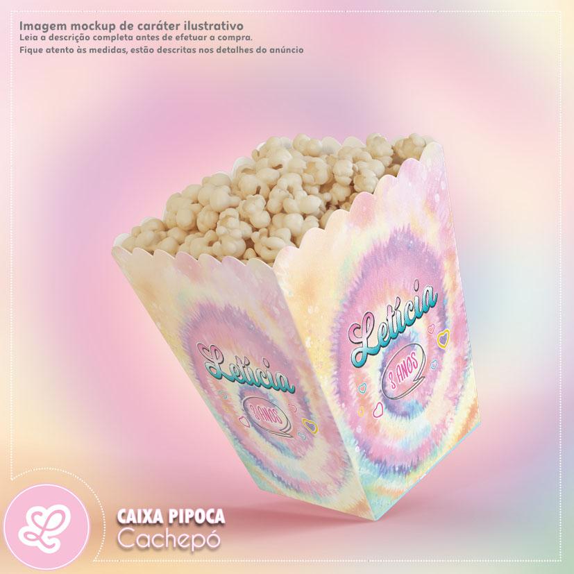 Caixa Pipoca (mini Cachepó) Tie Dye Mod001 (10un)