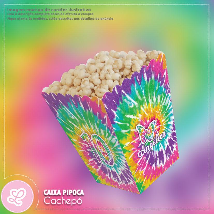 Caixa Pipoca (mini Cachepó) Tie Dye Mod003 (10un)