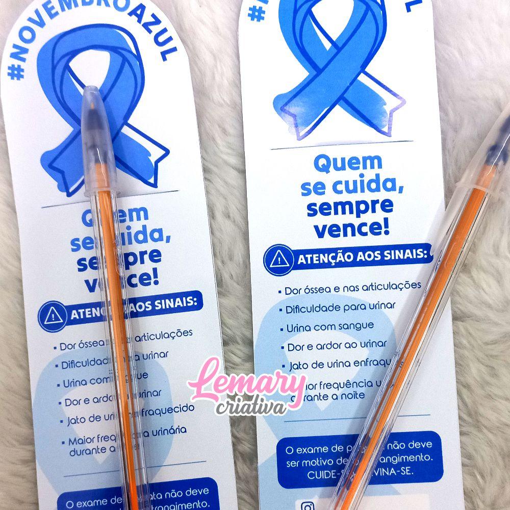 Card informativo com Caneta Novembro Azul