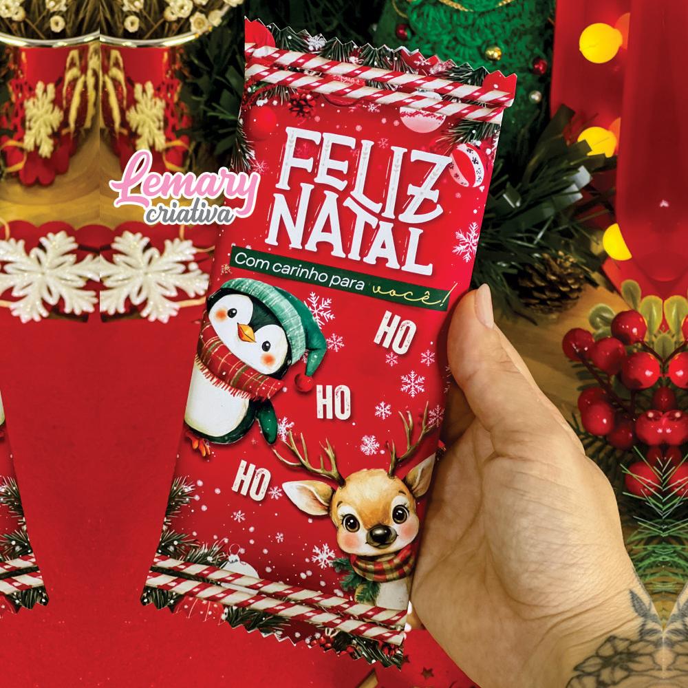 Barra de Chocolate Personalizada Natal