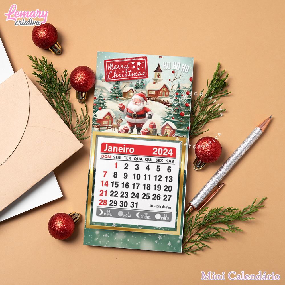 Mini Calendário Natal Mod.0002